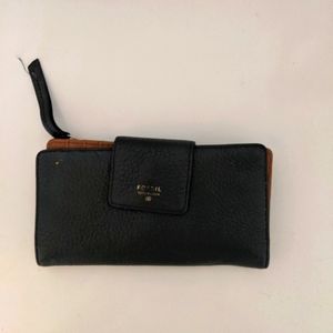 Fossil Green Leather Wallet